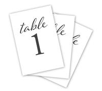 UP THE MOMENT Black Wedding Table Numbers 1-25 Centerpiece Decoratio