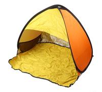 Up - Tienda de campaña para mascotas, tienda de playa automática, protección UV, instalación rápida para gatos y perros, refugio de viaje portátil (naranja y amarillo)