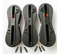 UP100 9 Grados Caja FCS II Fusion Tri Fin 1 Centro + 2 Lados para Aletas de Tablas de Surf Surf Fin FCS 2 Enchufe (Negro)