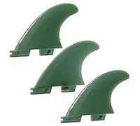 UP100 Tri - G5 Aletas de Tabla de Surf Compatible con FCS 2 fin Box Sup Surf Fin 1 Centro + 2 Lado 3 Colores (Verde oscuro)