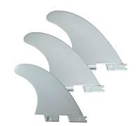 UP100 Tri - G5 Aletas de Tabla de Surf Compatible Xon FCS 2 Fin Box Sup Surf Fin 1 Centro + 2 Lado 3 Colores (Blanco)