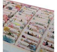 UPAFEXXI Pestañas de la Biblia laminadas españolas para mujeres y hombres (letras en relieve de lámina dorada) Pestañas de la Biblias, 80 pestañas de impresión grande de reposición, fáciles de leer y