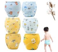 Upairy Training Pants for Boys Girls, Up Airy Potty Training Underwear, Washable Waterproof Absorbent Underwear (6Mix-G,Small)
