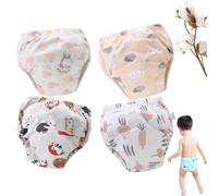Upairy Training Pants for Boys Girls, Up Airy Potty Training Underwear, Washable Waterproof Absorbent Underwear (4Mix-J,Small)