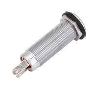UPALDHOU 1/4 Pulgada Guitar Gato Enchufe Saliendo de Guitarra Conector de Cilindro Roscado para el Conector de Cilindro Roscado para Amplificador de bajo Electricidad Equipo de Audio (Silver)