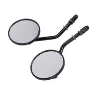UPALDHOU 1 par de Espejos Redondos de Motocicleta de 8 Mm, Espejo Lateral Retrovisor Universal Cromado para Manillar de Motocicleta