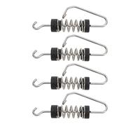 UPALDHOU 4 Pack Fishing Flag Clips 316 Stainless Steel Spring Loaded Anti | Acero de Grado Marino, Resistente a la Oxidación para Agua Salada, Adecuado para Drizas y Líneas de Outrigger, Diseño