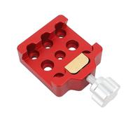 UPALDHOU Abrazadera de Sillín para Telescopio, Abrazadera de Cola de Milano de Aleación de Aluminio, Orificios M6 M8 para Cámaras, Cabeza Ecuatorial, Astrofotografía Resistente