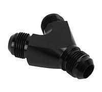 UPALDHOU Accesorio Adaptador en Y, Divisor de Unión de Acoplador de Aleación de Aluminio con Revestimiento Anodizado para Aplicaciones de Gas Líquido de Alto Flujo (10AN)