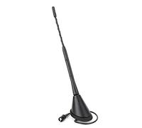 UPALDHOU Antena Universal de Radio FM Am para Coche de 9 Pulgadas, Mástil Aéreo de Varilla Espiral con Base para Recepción de Señal de Vehículo