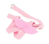 UPALDHOU Arnés para Pájaros Angel Wings, Fácil de Poner, Cuerda de Tracción de 2 M para Periquitos Pequeños con Cabeza de Sol, Poliéster, Naranja, 1 Arnés de Alas, 1 Cuerda de Tracción para Pájaros