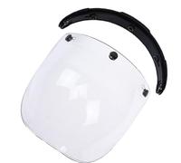 UPALDHOU Biltwell Gringo Bonanza Cascos 22 X 20 X 12 Cm para Motociclistas Visera de Escudo de Burbujas Lente ABS y PC Visera de Burbuja UV400 Antivaho y Antiarañazos 3 Snaps para Motociclistas