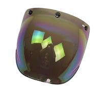 UPALDHOU Biltwell Gringo Bonanza Cascos 22 X 20 X 12 Cm para Motociclistas Visera de Escudo de Burbujas Lente ABS y PC Visera de Burbuja UV400 Antivaho y Antiarañazos 3 Snaps para Motociclistas