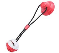 UPALDHOU Bola de Ventosa para Masticar para Perros, Juguete Interactivo para Limpieza de Dientes, Juguete para Mascotas para Entrenar Interacciones con Sonido de Campana, Adecuado para Perros,
