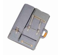 UPALDHOU Bolsa de Arte Grande Multifunción Canva a Prueba de Agua para Exteriores, Bolsa para Tablero de Dibujo, Suministros de Arte con Correa Ajustable, Ideal para Artistas, 66 X 50 Cm (Grey)