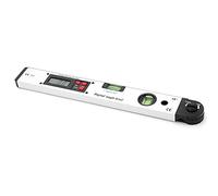 UPALDHOU Buscador de ángulo Digital Carcasa Robusta Nivel de Burbuja de 400 Mm Fácil de Leer para Instalación de Equipos e Ingeniería de Construcción Aleación de Aluminio Plata