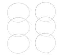 UPALDHOU Cadenas de Guitarra Clásica Conjunto de Reemplazo Profesional con Devanados de Cobre Plateado de Nylon Nylon de Alta Densidad para Guitarras Clásicas Intérpretes para Principiantes