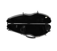 UPALDHOU Caja de Almacenamiento de Violín Fibra de Carbono Ligera 4/4 Caja de Violín de Tamaño Completo, Doble Correas, Portátil para Músicos, Bloqueable y