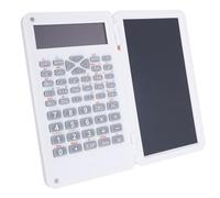 UPALDHOU Calculadora Científica Plegable con 6 Pulgadas LCD Notepad Light Eye Care para Ingenieros Cálculos de Maestros ABS para Office Financial (WHITE)