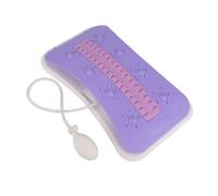 UPALDHOU Camilla Lumbar Ajustable, Camilla de Espalda Baja con Bomba Manual, Ajuste de Rápida para el Gimnasio de la Oficina en Casa, Adecuado para Todos los Tipos de Cuerpo (PURPLE)