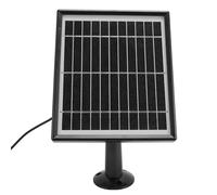 UPALDHOU Cargador de Panel Solar para la Cámara de Timbre -10 W Suministro de Alimentación Solar para Batería de Leva de Palo, Panel de Instalación Simple para Cámaras de Batería Recargables (BLACK)