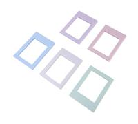 UPALDHOU Colores Vibrantes, Imanes Fuertes, Protección Transparente, Marcos de Fotos Magnéticas de 5 Paquetes, Fotos Familiares para Niños, Obras de Arte para Niños, Notas sobre Nevera, Casillero,