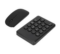 UPALDHOU Combinación USB Portátil Hecha de Ratón de Teclado Numérico, Operación Cómoda para Trabajadores de Oficina, 10 M de Extracción Operativa Negra