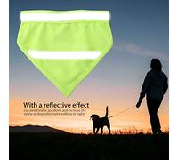UPALDHOU Cómodo Collar Reflectante para Bufanda para Perros, Diseño Fácil de Gancho y Bucle, Evita Accidentes de Tráfico, Ideal para Perros Pequeños y Medianos, 2 Colores 3 Tamaños (M)
