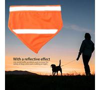 UPALDHOU Cómodo Collar Reflectante para Bufanda para Perros, Diseño Fácil de Gancho y Bucle, Evita Accidentes de Tráfico, Ideal para Perros Pequeños y Medianos, 2 Colores 3 Tamaños (L)