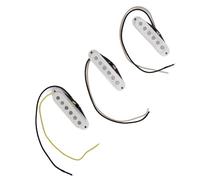 UPALDHOU Conjunto de Camioneta de Guitarra Eléctrica SSS de 3 Piezas con Imanes Alnico 5 para Guitarra de 6 Cuerdas, Diseño de Espaciado de Precisión, Reemplazo Directo Fácil, Opciones de Tono