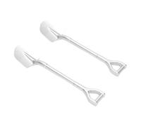 UPALDHOU Conjunto de Pala de Metal de Rastreador de 1/10 a Escala, Instalación Simétrica de Diseño Realista de Impacto de Prueba de Desgaste de Aleación, Dos Paquetes de Metal, Diseñado para Escenas