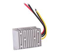 UPALDHOU Convertidor de Corriente CC de 12V a 24V 20A | Construcción de aluminio fundido a presión, filtro de inductancia, resistente al agua IP68.