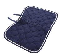 UPALDHOU Correa de PP de Doble Cuerda Transpirable, Correa para el Vientre, Almohadilla para SILLÍN de Caballo, Estera de Absorción de Sudor de Algodón Suave, Equipo para Caballos (Blue)