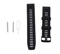 UPALDHOU Correa de Reloj, Repuesto de Correa de Muñeca Deportiva Solar de Silicona Ajustable para Hombres y Mujeres (BLACK)