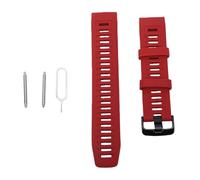 UPALDHOU Correa de Reloj, Repuesto de Correa de Muñeca Deportiva Solar de Silicona Ajustable para Hombres y Mujeres (rojo)