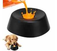 UPALDHOU Cuencos para Perros de Alimentación Lenta, Cuenco para Lamer Perros con Caldo de Huesos para Dieta de Razas Grandes, Medianas y Pequeñas (Black)