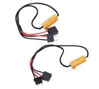 UPALDHOU Decodificador LED H7, Detener el Parpadeo, Evitar Errores y Alertas del OBC con Resistencia de Carga de 50W 6Ω para el Faro del Automóvil, 2 Piezas