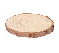 UPALDHOU Discos de Madera Redondos, Kit de Pintura para Manualidades, Círculos, Losas de Pino para Posavasos, Centros de Mesa, 5 Piezas (4 9~10cm)