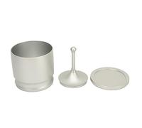 UPALDHOU Dosis de café de Aleación de Aluminio Resistente Tazas de Dosis Anillos de Dosificación Presiona para Evitar Desechos de Polvo de 58 Mm Voltajes de café únicos (Plata 58mm)
