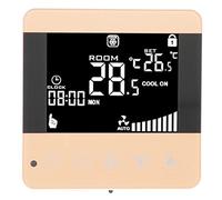 UPALDHOU El Termostato de Bobina de Ventilador de Aire Acondicionado Central Digital LCD Controla Eficientemente la Calefacción/refrigeración para El Hogar, la Oficina, ABS 1 ud. (WiFi, (Control por