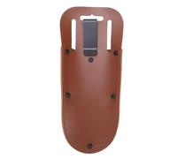 UPALDHOU Envoltura de Podador de Jardín, Funda de Herramienta de Depósito de Cuero PU para Cizallas de Poda de jardinería. (BROWN)