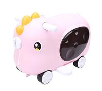UPALDHOU Equipaje de Paseo, Equipaje de Mano de 20 litros con Pedal Plegable para Niños y Niñas (Pink)