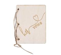UPALDHOU Folletos Románticos de Voto de Boda, Accesorios de Libros de 2 Piezas para Recuerdos Dulces, para Bodas/aniversarios (Tipo 2)