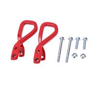 UPALDHOU Gancho de Remolque Delantero 84280203, Anillo de Remolque de Parachoques Rojo de Acero Resistente con Pernos y Tuercas, para y Transporte