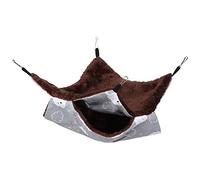 UPALDHOU Hamaca Colgante para Hámster, Cama Suave y Cálida, Bonito Diseño del Mundo Marino, Jaula para Mascotas Pequeñas, Saco de Dormir de Terciopelo de Lona para Ratones y Ratas (34 * 34)