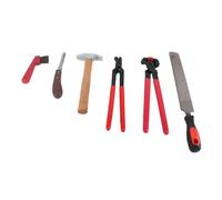 UPALDHOU Juego de Herramientas Profesionales para Recortar Pezuñas de Caballo de 6 Piezas, Material de Aleación Resistente y Duradero, Excelente Mano de Obra para Recortar sin Esfuerzo; para