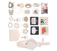 UPALDHOU Juego de Juguetes para Masticar para Bebés, Juguetes Suaves para la Dentición, Libros de Tela para el Desarrollo del Recién Nacido