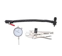UPALDHOU Juego de Medidores de Excentricidad de Junta Esférica y Rotor de Freno, Indicador de 0-1 Pulgada por 0,001 Pulgadas con Brazo Flexible y Alicates Prácticos, para Medir la