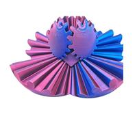 UPALDHOU Juguete de Alivio de Tensión de la Bola de Engranaje Estampado 3D Premium, Movimiento de Inicio, Movimiento de Trabajo con Entrelazados Compañero de Escritorio para Viajes de Oficina (Azul