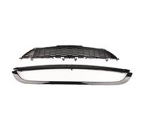 UPALDHOU Kit de Rejilla de Parachoques Delantero Negro Brillante ABS PP Rejilla de capó Frontal 3 Piezas de Repuesto con Revestimiento UV Disipación de Calor para R55 R56 R57 R58 R59 Estándar